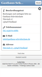 Mobile Screenshot of gasthaus-schwielochsee.de